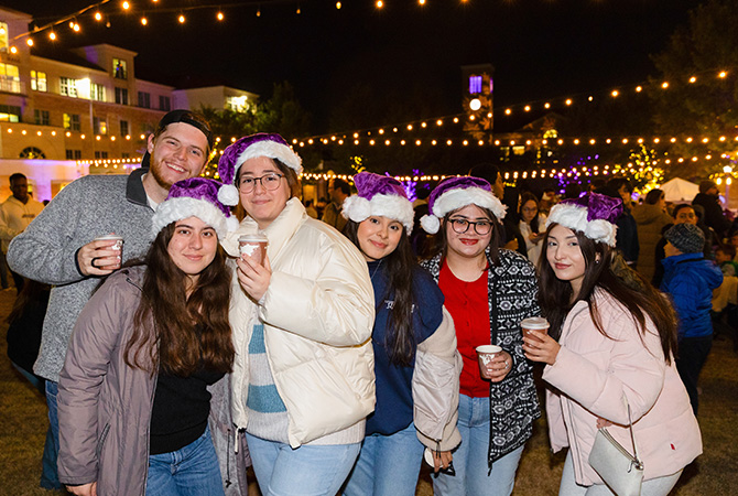 student activities header- tree lighting